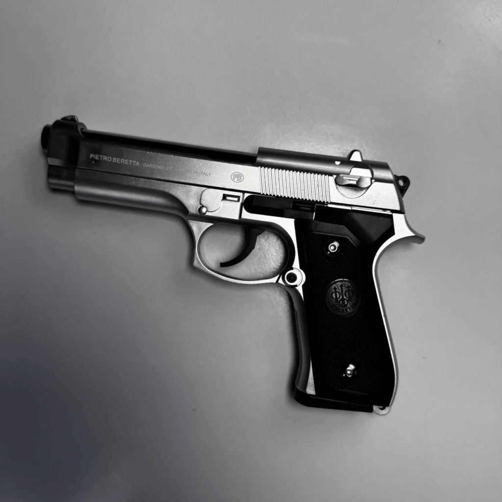 Silver M92 Beretta Airsoft Toy Gun