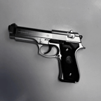 Silver M92 Beretta Airsoft Toy Gun